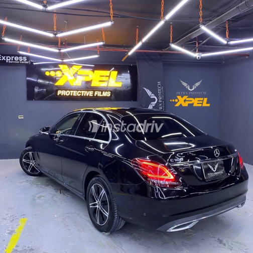 Mercedes C 180 2020 Black Automatic Used for Sale in Cairo - 4