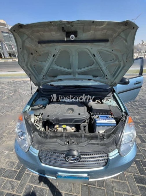 Hyundai Accent 2008 Dark Blue Manual Used for Sale in Nasr city - 3