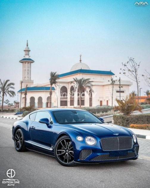 Bentley Continental GT 2021 Dark Blue Automatic Used for Sale in Sheikh Zayed City - 1