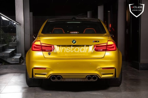 بي ام دبليو M3 2016 ذهبي أوتوماتيك مستعملة للبيع في مدينة الشيخ زايد - 4