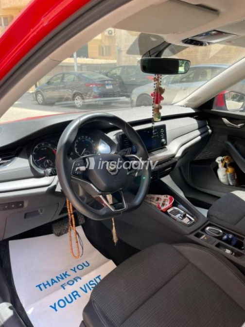 سكودا اوكتافيا 2021 أحمر أوتوماتيك مستعملة للبيع في المعادى - 6