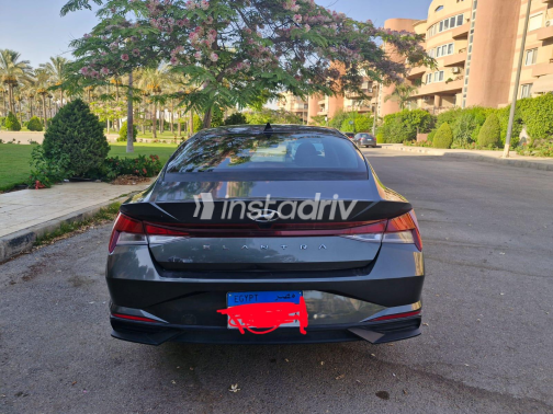 Hyundai Elantra CN7 2022 Gray Automatic Used for Sale in Cairo - 7