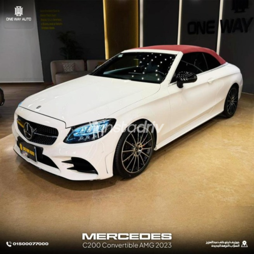 Mercedes C 200 2023 White Automatic Used for Sale in Cairo - 1