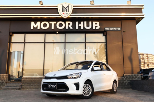Kia Pegas 2020 White Automatic Used for Sale in Nasr city - 1