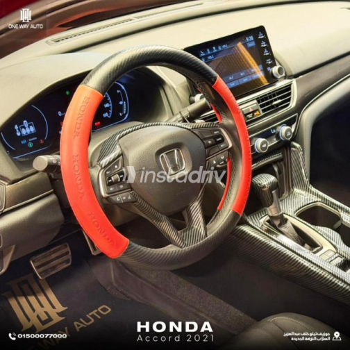 Honda Accord 2021 Red Automatic Used for Sale in Nasr city - 8
