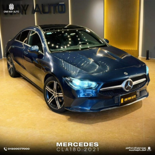 Mercedes CLA 180 2021 Dark Blue Automatic Used for Sale in Cairo