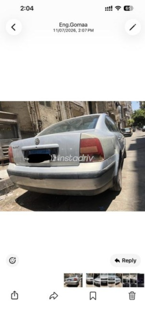 فولكس فاغن باسات 2000 فضي أوتوماتيك مستعملة للبيع في الدقى - 3