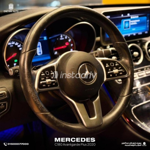 Mercedes C 180 2020 Gray Automatic Used for Sale in Nasr city - 2