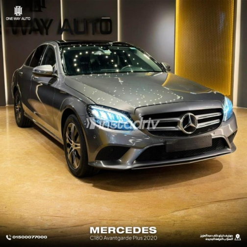 Mercedes C 180 2020 Gray Automatic Used for Sale in Nasr city - 4