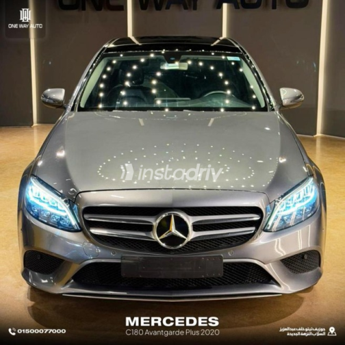 Mercedes C 180 2020 Gray Automatic Used for Sale in Nasr city - 5