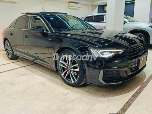 اودي A6 2023 أسود أوتوماتيك مستعملة للبيع في مصر الجديدة - 2