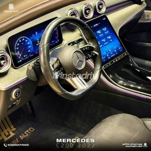 Mercedes C 200 2022 White Automatic Used for Sale in Cairo - 8