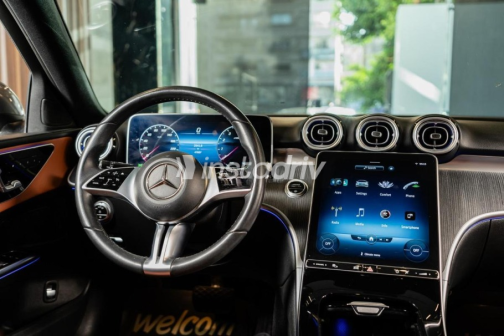 Mercedes C 180 2023 Gray Automatic Used for Sale in Cairo - 7
