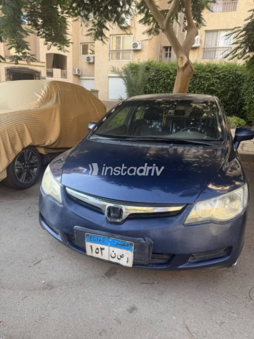 Honda Civic 2008 Dark Blue Automatic Used for Sale in Cairo - 1