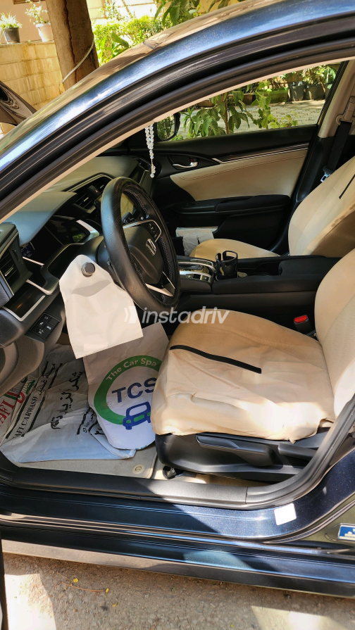 Honda Civic 2021 White Automatic Used for Sale in Maadi - 1