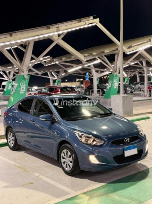 Hyundai Accent RB 2024 Dark Blue Automatic Used for Sale in Nasr city - 1