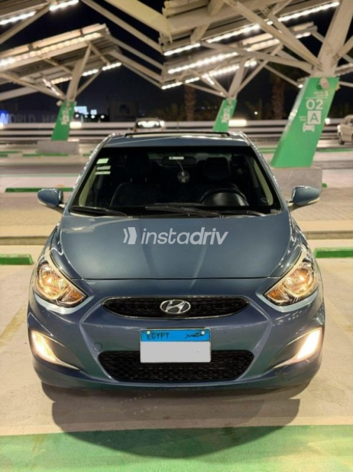 Hyundai Accent RB 2024 Dark Blue Automatic Used for Sale in Nasr city - 3