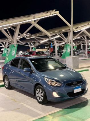 Hyundai Accent RB 2024 Dark Blue Automatic Used for Sale in Nasr city