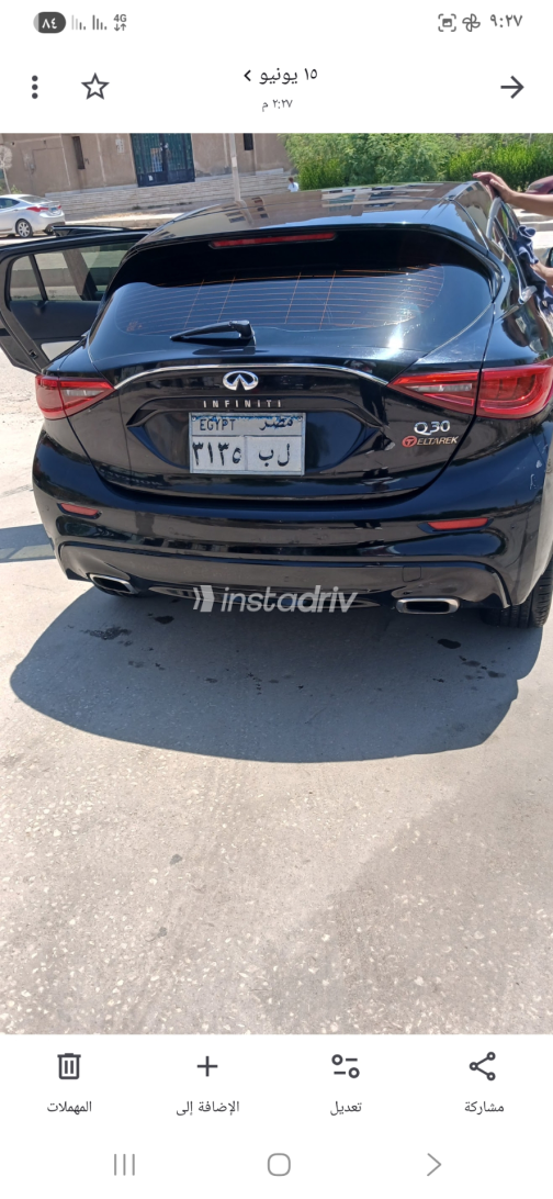 Infiniti Q30 2018 Black Automatic Used for Sale in Giza - 6