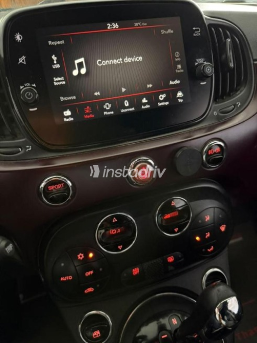 فيات 500C 2020 أسود أوتوماتيك مستعملة للبيع في القاهرة - 8