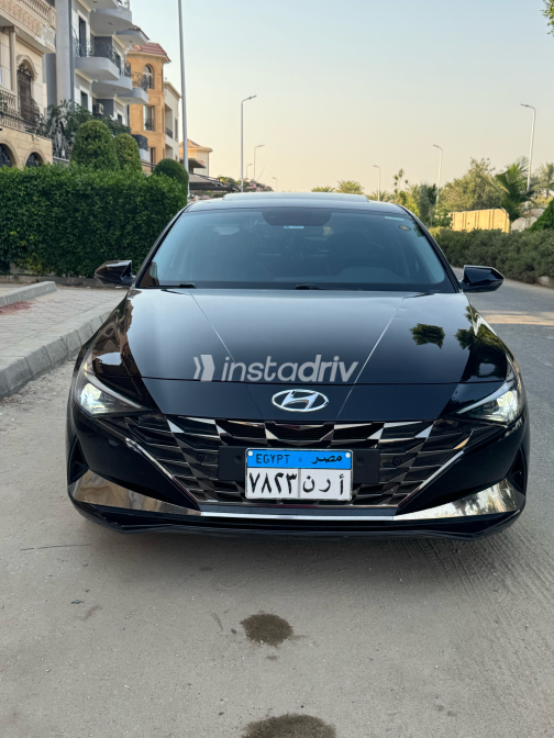 هيونداي إلنترا سى ان 7 2021 أسود أوتوماتيك مستعملة للبيع في القليوبية‎‎ - 4