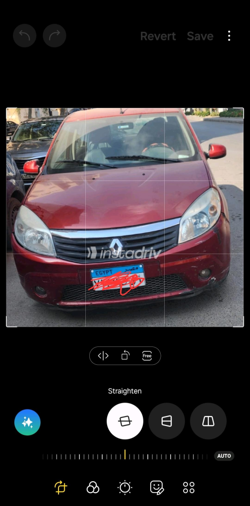 Renault Sandero 2014 Red Automatic Used for Sale in Nasr city - 2