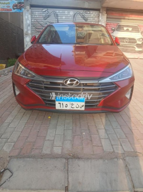 Hyundai Elantra 2020 Red Automatic Used for Sale in Cairo - 1