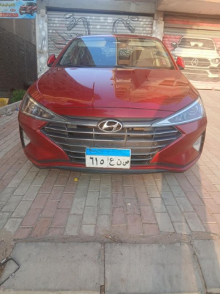 Hyundai Elantra 2020 Red Automatic Used for Sale in Cairo