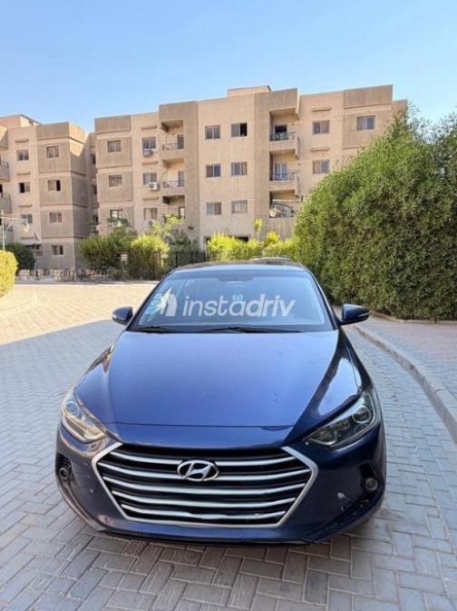 Hyundai Elantra AD 2019 Dark Blue Automatic Used for Sale in 6 October - 2