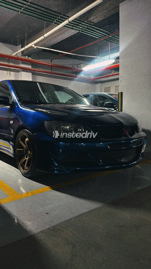 Mitsubishi Lancer 2002 Blue Manual Used for Sale in Madinaty - 6