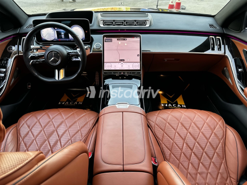 مرسيدس S 500 2021 أسود أوتوماتيك مستعملة للبيع في مصر الجديدة - 6
