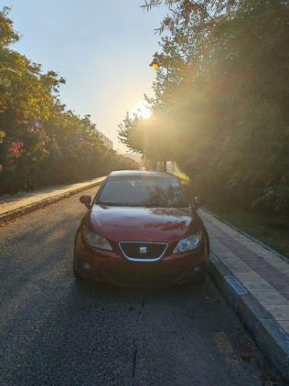 Seat Ibiza 2011 Dark Red Automatic Used for Sale in Giza