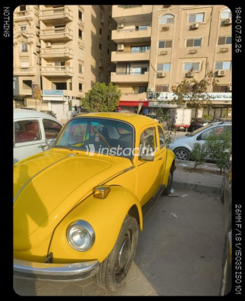 فولكس فاغن بيتل 1975 أصفر أوتوماتيك مستعملة للبيع في المعادى - 2