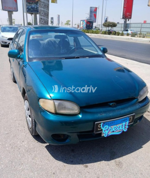 Hyundai Accent 2001 Green Automatic Used for Sale in Cairo - 2