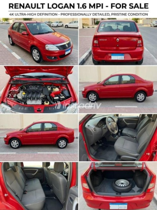 Renault Logan 2011 Dark Red Automatic Used for Sale in Alexandria - 10