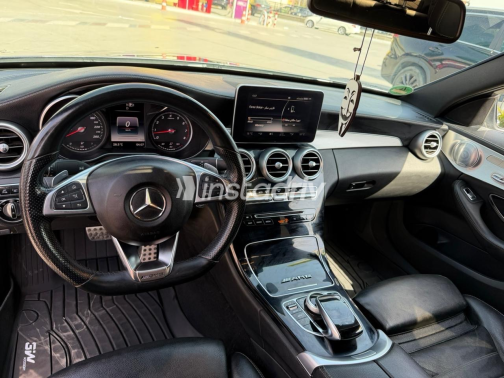 Mercedes C 180 2015 Gray Automatic Used for Sale in Qalyubia - 1