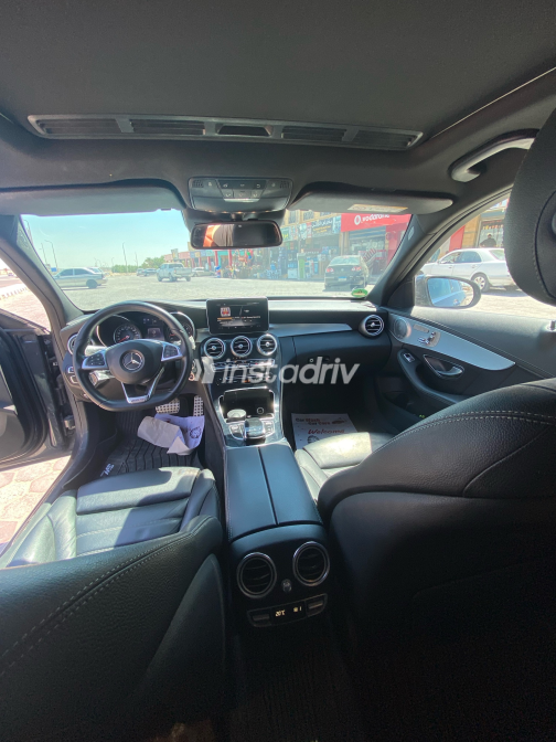 Mercedes C 180 2015 Gray Automatic Used for Sale in Qalyubia - 3