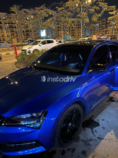 Skoda Superb 2021 Blue Automatic Used for Sale in Cairo - 2