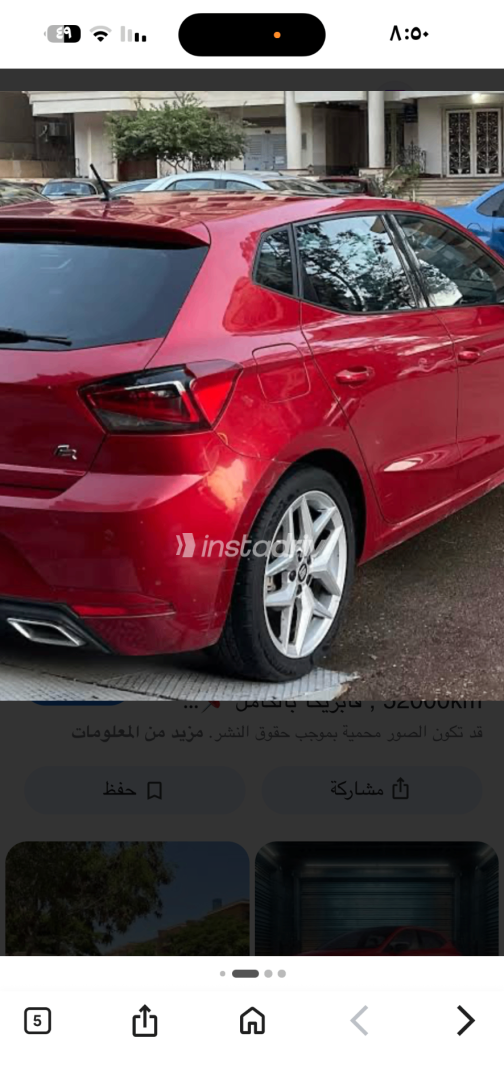 Seat Ibiza 2021 Red Automatic Used for Sale in Greater Cairo ( Cairo + Giza) - 2