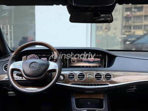 مرسيدس S 500 2015 أسود أوتوماتيك مستعملة للبيع في مدينة نصر - 9