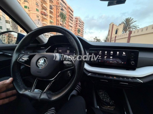 Skoda Octavia 2021 Dark Blue Automatic Used for Sale in Alexandria - 2