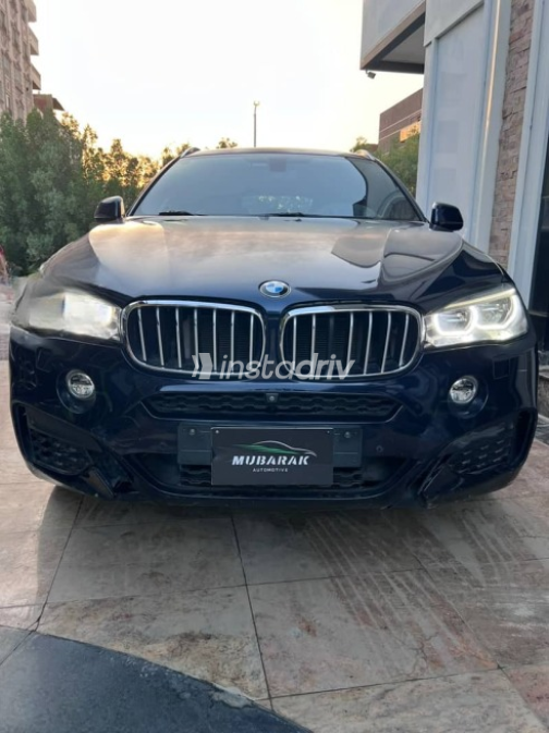 BMW X6 2018 Dark Blue Automatic Used for Sale in Nasr city - 10