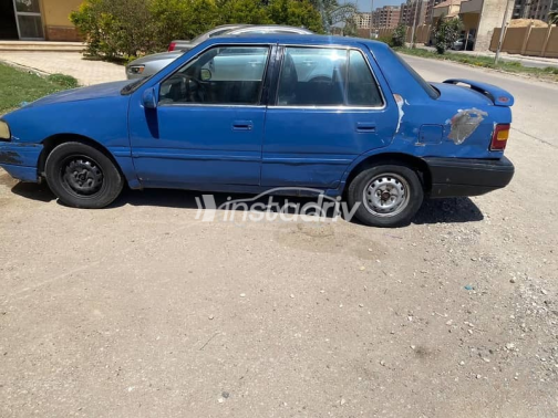Hyundai Excel 1995 Dark Blue Manual Used for Sale in Giza - 2