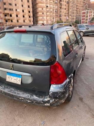 بيجو 207 SW 2007 رمادي أوتوماتيك مستعملة للبيع في مصر الجديدة