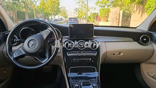 Mercedes C 180 2018 White Automatic Used for Sale in Cairo - 2