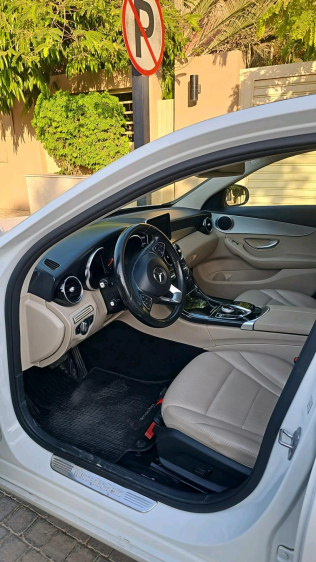 Mercedes C 180 2018 White Automatic Used for Sale in Cairo