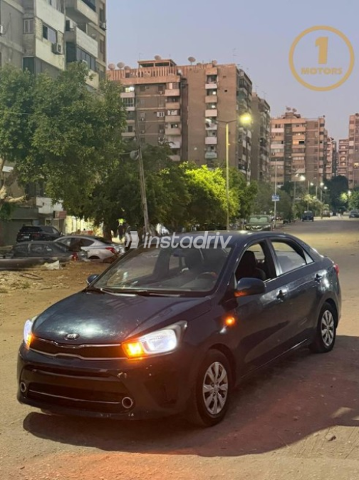 Kia Pegas 2020 Dark Blue Automatic Used for Sale in Nasr city - 2