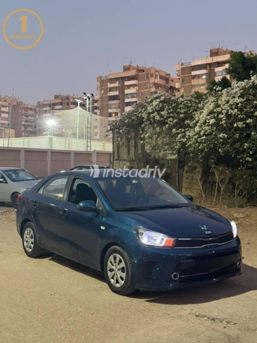 Kia Pegas 2020 Dark Blue Automatic Used for Sale in Nasr city - 3