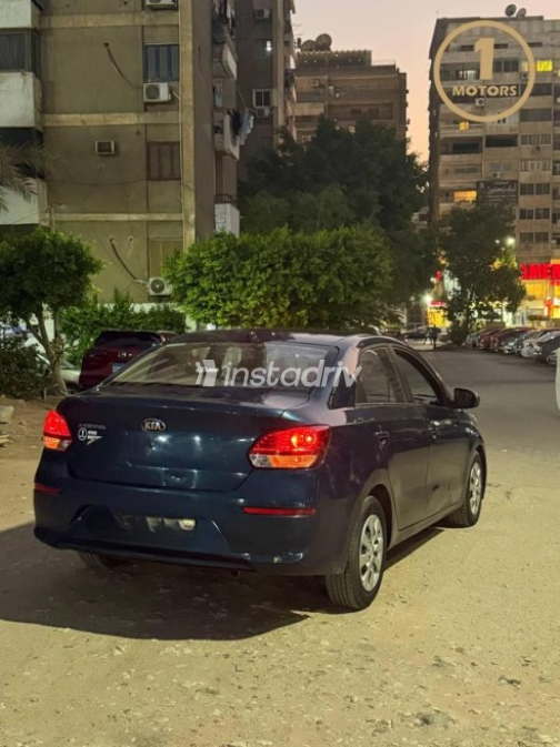 Kia Pegas 2020 Dark Blue Automatic Used for Sale in Nasr city - 4