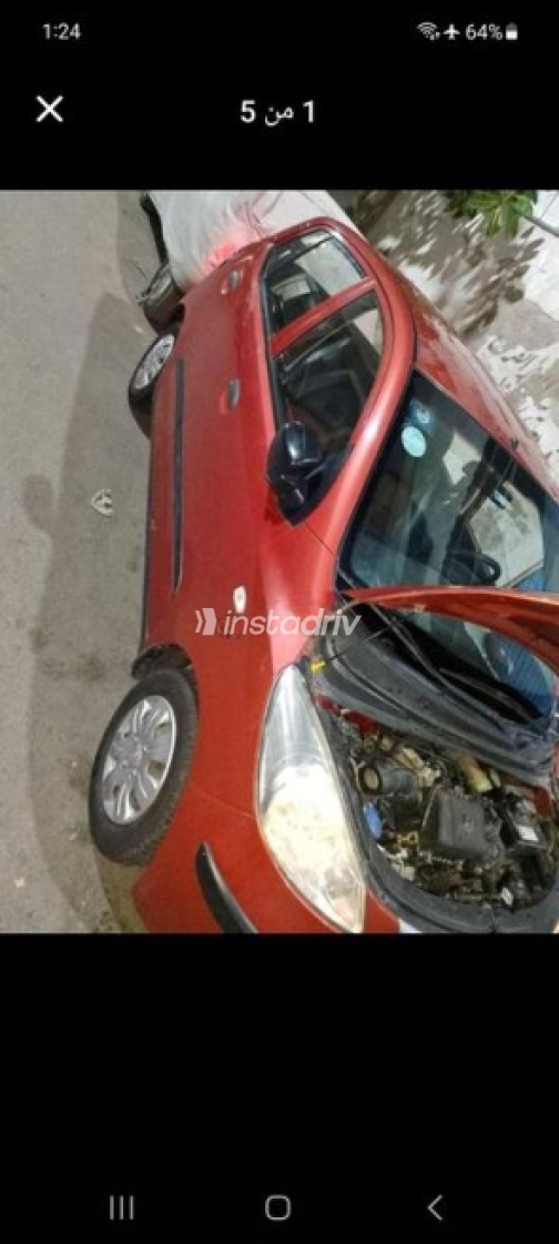 هيونداي I10 2010 أحمر غامق أوتوماتيك مستعملة للبيع في الإسكندرية - 3